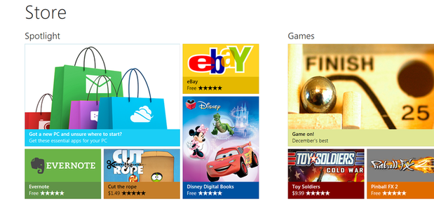 Открылся онлайн магазин приложений Windows Store для Windows 8 Открылся онлайн магазин приложений Windows Store для Windows 8